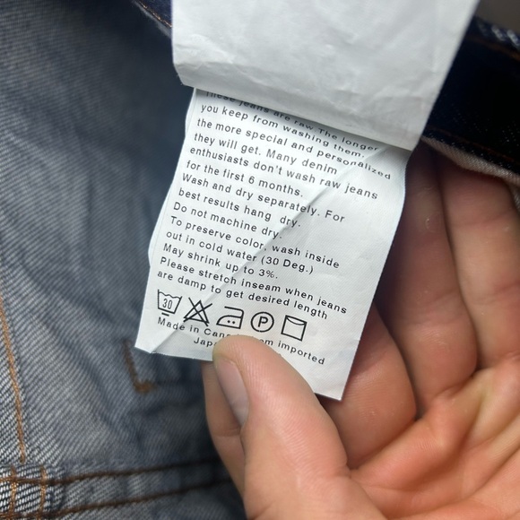 Naked & Famous 11oz Indigo Selvedge Denim baggy jeans - Picture 7 of 15